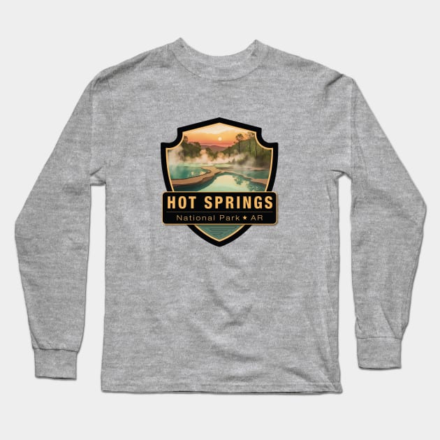 Hot Springs National Park Long Sleeve T-Shirt by Curious World